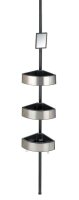 WENKO Teleskop-Duschregal Premium Big Black schwarz 27,5...