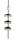 WENKO Teleskop-Duschregal Premium Big Black schwarz 27,5 x 20,0 x 70,0-260,0 cm