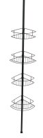 WENKO Teleskop-Duschregal Dolcedo schwarz 31,0 x 23,0 x...
