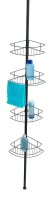WENKO Teleskop-Duschregal Dolcedo schwarz 31,0 x 23,0 x 65,0-275,0 cm