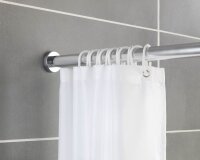 WENKO Metall Teleskop-Duschvorhangstange Luz