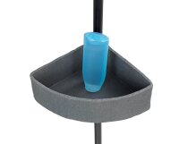 WENKO Teleskop-Duschregal Villata schwarz 28,0 x 20,5 x 78,0-275,0 cm