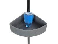 WENKO Teleskop-Duschregal Villata schwarz 28,0 x 20,5 x 78,0-275,0 cm