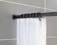 WENKO Metall Teleskop-Duschvorhangstange Luz