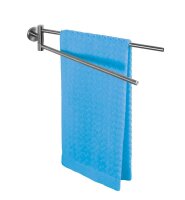 WENKO Handtuchhalter Bosio silber, matt, 1 St.