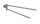 WENKO Handtuchhalter Bosio silber, matt, 1 St.