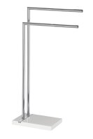 WENKO Handtuchständer Noble White silber, 1 St.