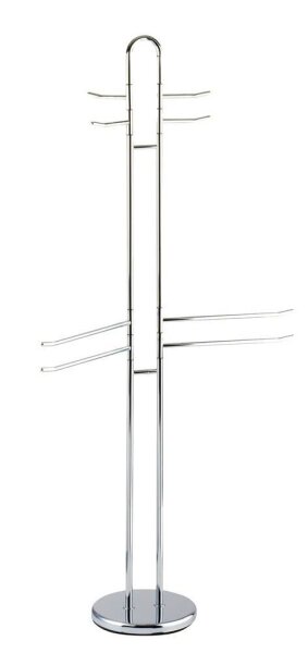 WENKO Kleiderständer Palermo 15581100 silber Metall 8 Haken 55,5 x 168,0 cm, 1 St.