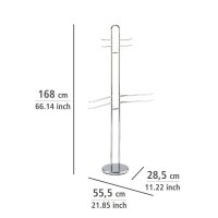 WENKO Kleiderständer Palermo 15581100 silber Metall...