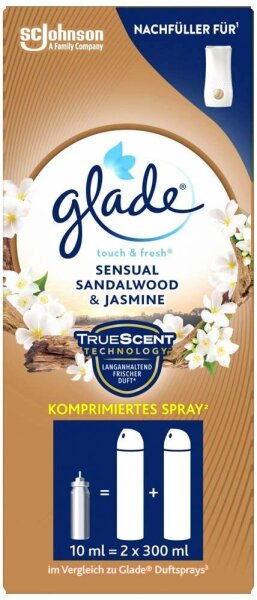 glade Raumduft-Nachfüller SENSUAL SANDALWOOD & JASMINE orientalisch 10 ml, 1 St.
