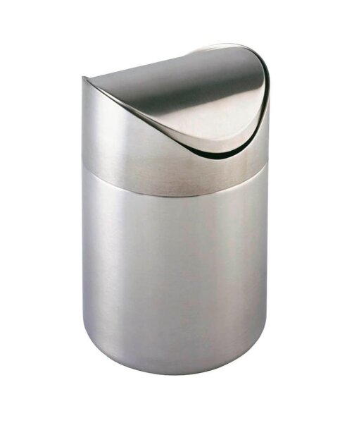 WENKO Otranto Tischmülleimer 3,0 l silber, 1 St.