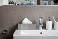WENKO Taschentuchbox 16874100 silber Edelstahl, 1 St.