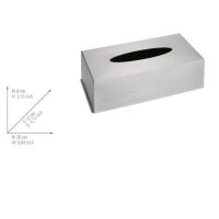 WENKO Taschentuchbox 16874100 silber Edelstahl, 1 St.