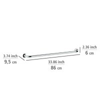 WENKO Handtuchhalter Basic silber, 1 St.