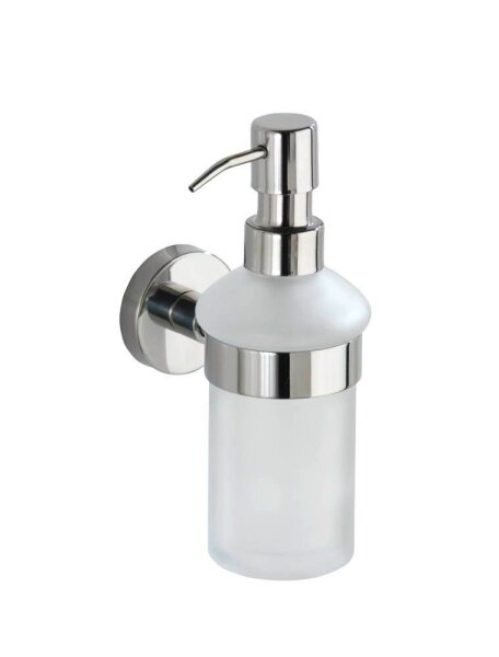 WENKO Seifenspender Bosio 20208100 silber, glänzend Edelstahl 200,0 ml, 1 St.