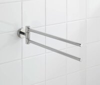 WENKO Handtuchhalter Bosio silber, glänzend, 1 St.