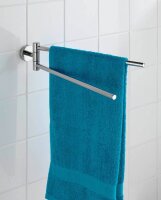 WENKO Handtuchhalter Bosio silber, glänzend, 1 St.