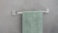 WENKO Handtuchhalter Uno Quadro silber, 1 St.
