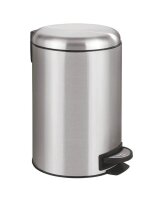 WENKO Leman Mülleimer 12,0 l silber, 1 St.