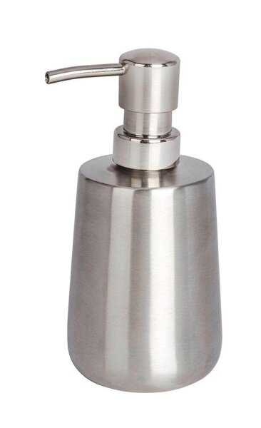 WENKO Seifenspender Solid 22607100 silber Edelstahl 420,0 ml, 1 St.