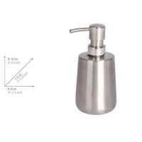 WENKO Seifenspender Solid 22607100 silber Edelstahl 420,0...