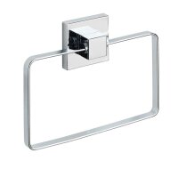 WENKO Handtuchhalter Quadro silber, 1 St.