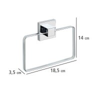 WENKO Handtuchhalter Quadro silber, 1 St.