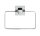 WENKO Handtuchhalter Quadro silber, 1 St.