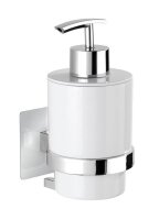 WENKO Seifenspender Quadro 23848100 weiß Kunststoff...