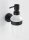 WENKO Seifenspender Bosio 24235100 schwarz, matt Edelstahl 200,0 ml, 1 St.