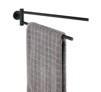 WENKO Handtuchhalter Bosio schwarz, matt, 1 St.