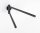 WENKO Handtuchhalter Bosio schwarz, matt, 1 St.