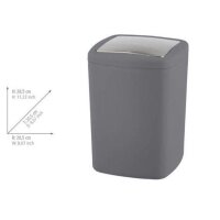 WENKO Barcelona Mülleimer 8,5 l anthrazit, 1 St.