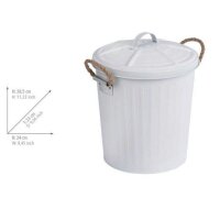 WENKO Gara Kosmetikeimer 6,0 l weiß, 1 St.