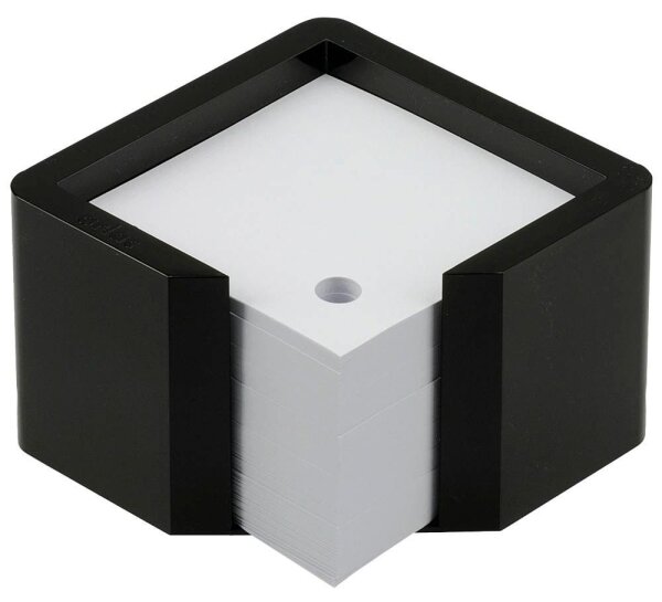 arlac® Zettelbox memorion schwarz inkl. 600 lose Notizzettel weiß, 1 St.