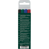 FABER-CASTELL MULTIMARK Folienstifte-Set farbsortiert...