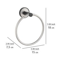WENKO Handtuchhalter Udine silber, 1 St.