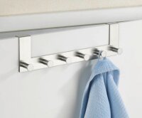 WENKO Türgarderoben Celano mit 2x 6 Haken silber, 2 St.