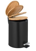 WENKO Tortona Kosmetikeimer 3,0 l schwarz, 1 St.