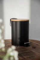 WENKO Tortona Kosmetikeimer 3,0 l schwarz, 1 St.