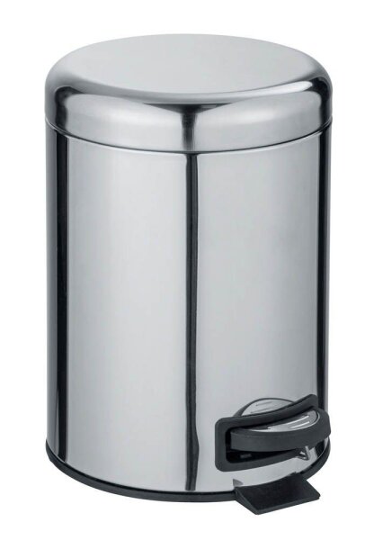 WENKO Leman Kosmetikeimer 5,0 l silber, glänzend, 1 St.