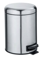 WENKO Leman Kosmetikeimer 5,0 l silber, matt, 1 St.