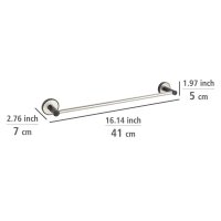 WENKO Handtuchhalter Uno Udine silber, 1 St.