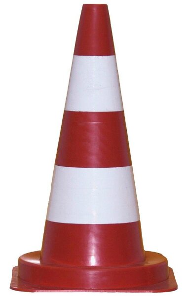 Leitkegel rot, weiß 50,0 cm, 1 St.