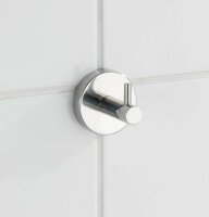 WENKO Handtuchhalter Uno Bosio silber, glänzend, 2 St.