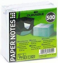 DURABLE Notizzettel lose weiß 9,0 x 9,0 cm, ca. 500 Blatt, 1 Pack