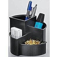 helit Stiftehalter Linear schwarz Kunststoff 4...