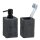 WENKO Badaccessoires-Set Villata anthrazit, 1 Set