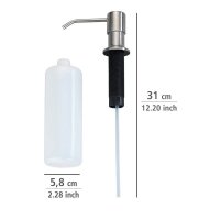 WENKO Seifenspender Monti 54739100 silber Edelstahl/Kunststoff 400,0 ml, 1 St.