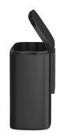 WENKO Sare Kosmetikeimer Wandmontage 5,0 l schwarz, matt, 1 St.
